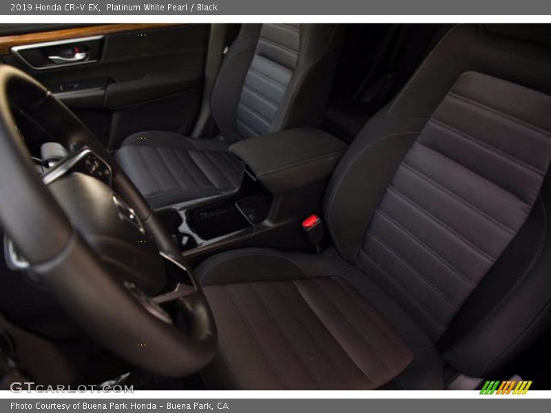 Platinum White Pearl / Black 2019 Honda CR-V EX