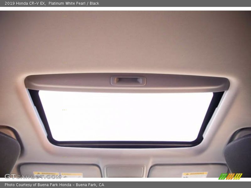 Platinum White Pearl / Black 2019 Honda CR-V EX