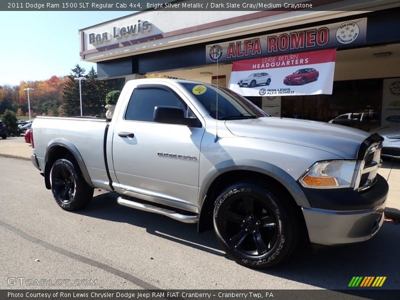 Bright Silver Metallic / Dark Slate Gray/Medium Graystone 2011 Dodge Ram 1500 SLT Regular Cab 4x4