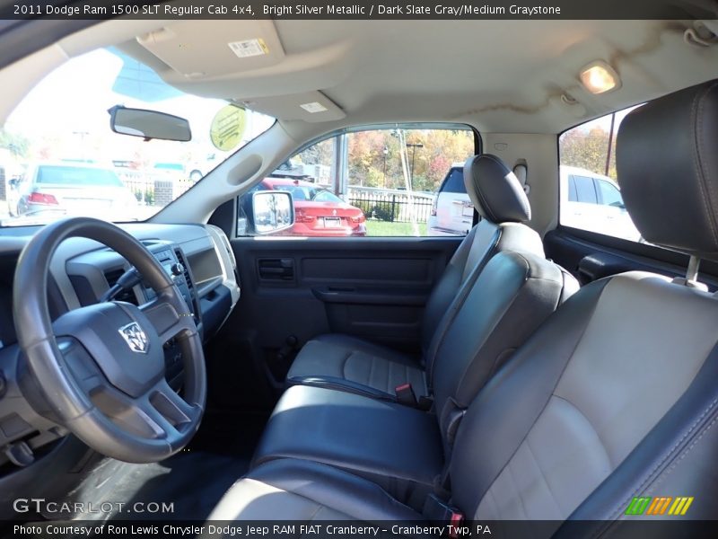 Bright Silver Metallic / Dark Slate Gray/Medium Graystone 2011 Dodge Ram 1500 SLT Regular Cab 4x4