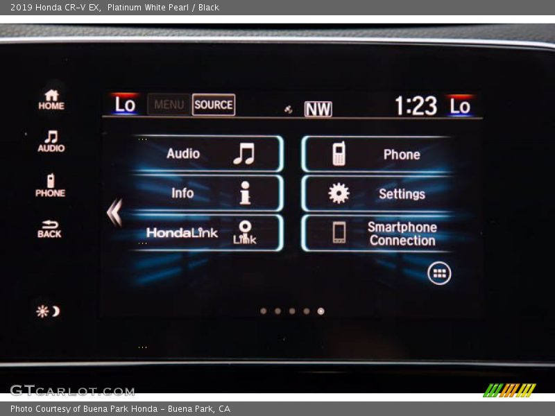 Platinum White Pearl / Black 2019 Honda CR-V EX