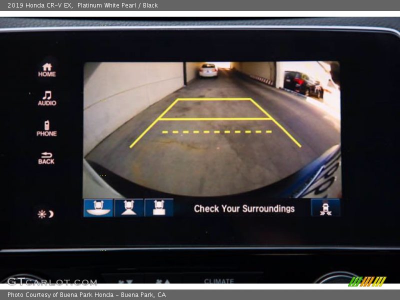 Platinum White Pearl / Black 2019 Honda CR-V EX