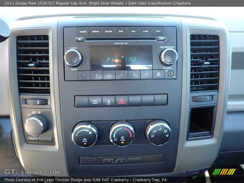 Controls of 2011 Ram 1500 SLT Regular Cab 4x4