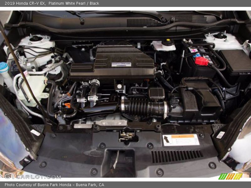 Platinum White Pearl / Black 2019 Honda CR-V EX