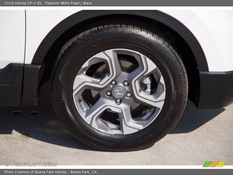 Platinum White Pearl / Black 2019 Honda CR-V EX