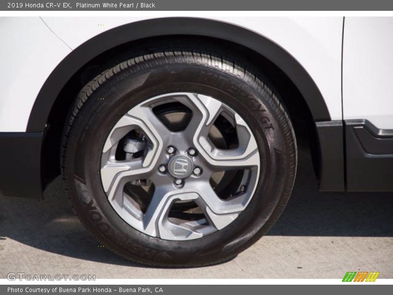 Platinum White Pearl / Black 2019 Honda CR-V EX