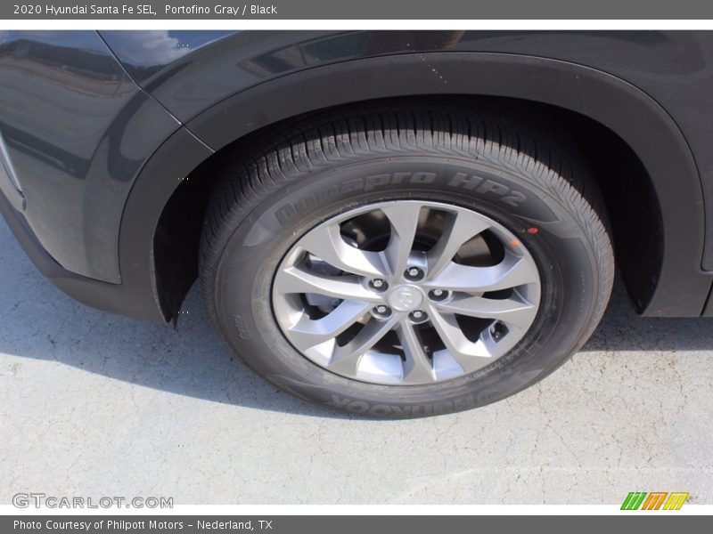Portofino Gray / Black 2020 Hyundai Santa Fe SEL