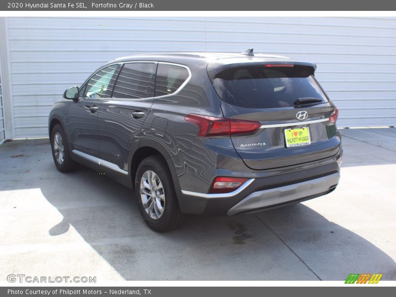 Portofino Gray / Black 2020 Hyundai Santa Fe SEL