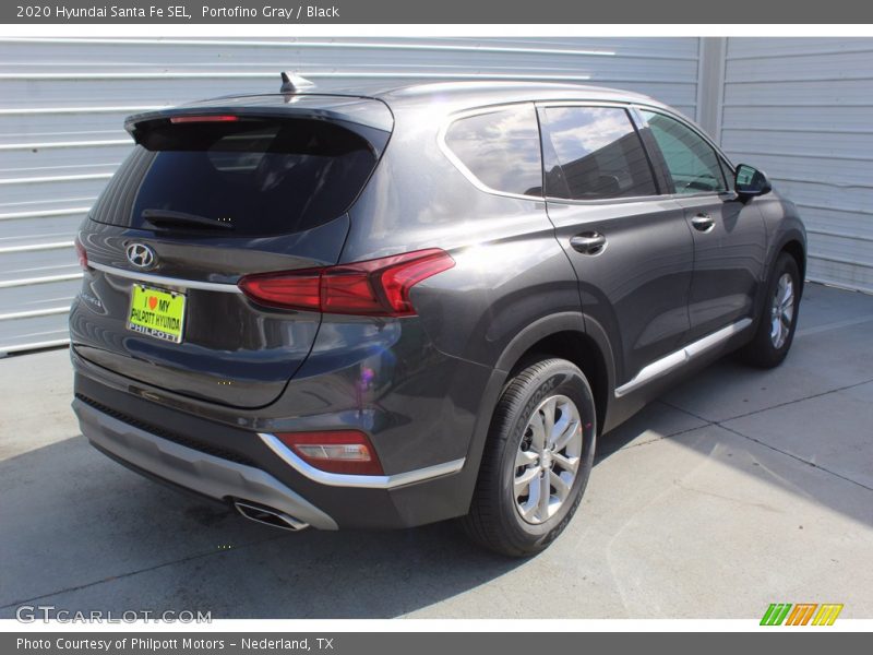 Portofino Gray / Black 2020 Hyundai Santa Fe SEL