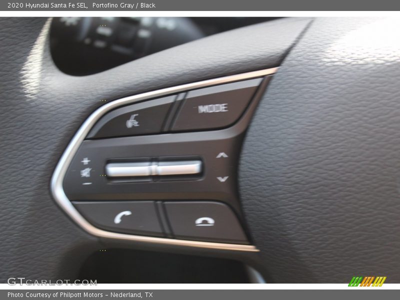 Portofino Gray / Black 2020 Hyundai Santa Fe SEL