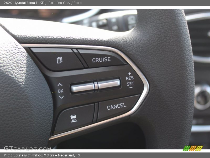 Portofino Gray / Black 2020 Hyundai Santa Fe SEL