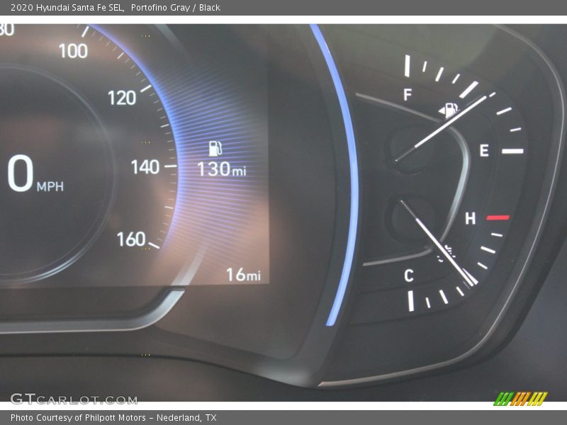Portofino Gray / Black 2020 Hyundai Santa Fe SEL