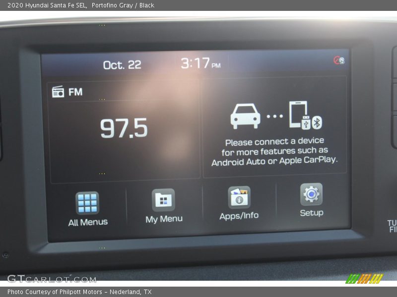 Portofino Gray / Black 2020 Hyundai Santa Fe SEL