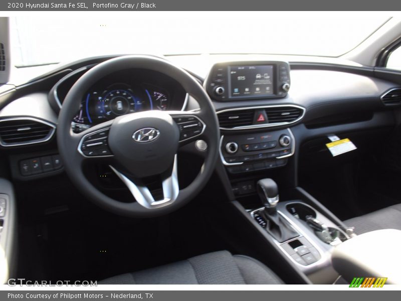 Portofino Gray / Black 2020 Hyundai Santa Fe SEL