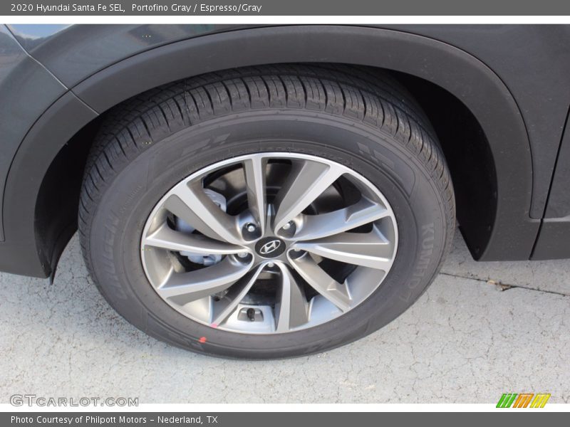 Portofino Gray / Espresso/Gray 2020 Hyundai Santa Fe SEL