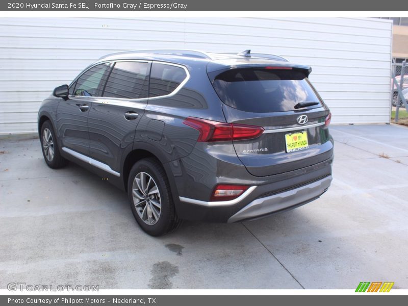 Portofino Gray / Espresso/Gray 2020 Hyundai Santa Fe SEL