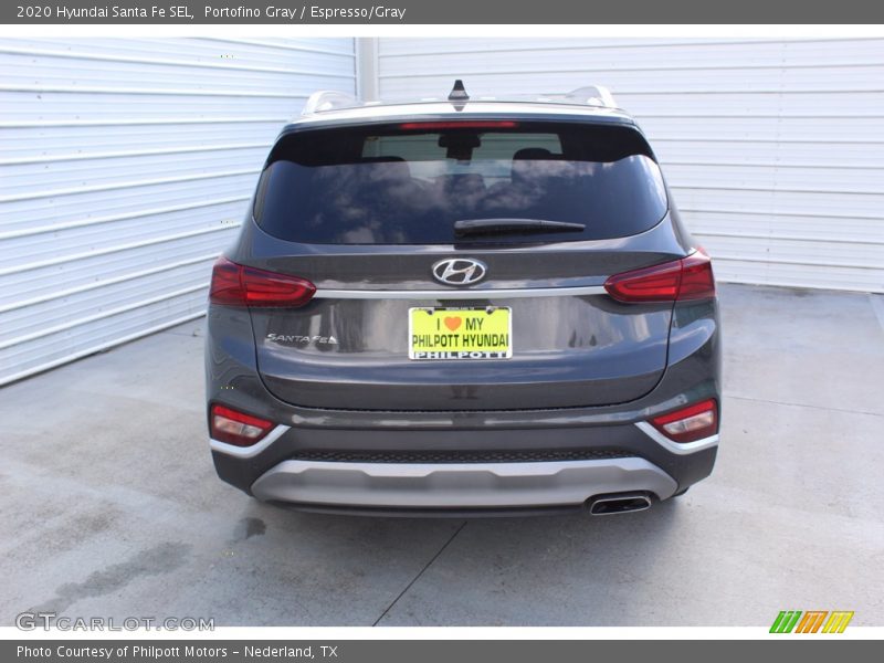 Portofino Gray / Espresso/Gray 2020 Hyundai Santa Fe SEL