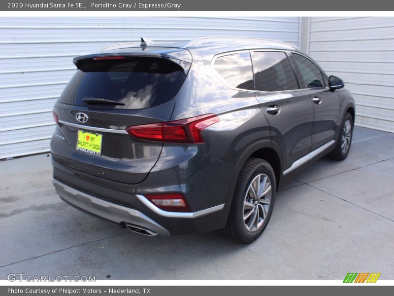Portofino Gray / Espresso/Gray 2020 Hyundai Santa Fe SEL