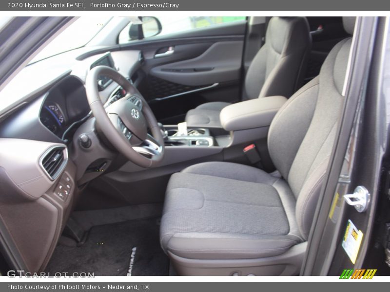 Portofino Gray / Espresso/Gray 2020 Hyundai Santa Fe SEL