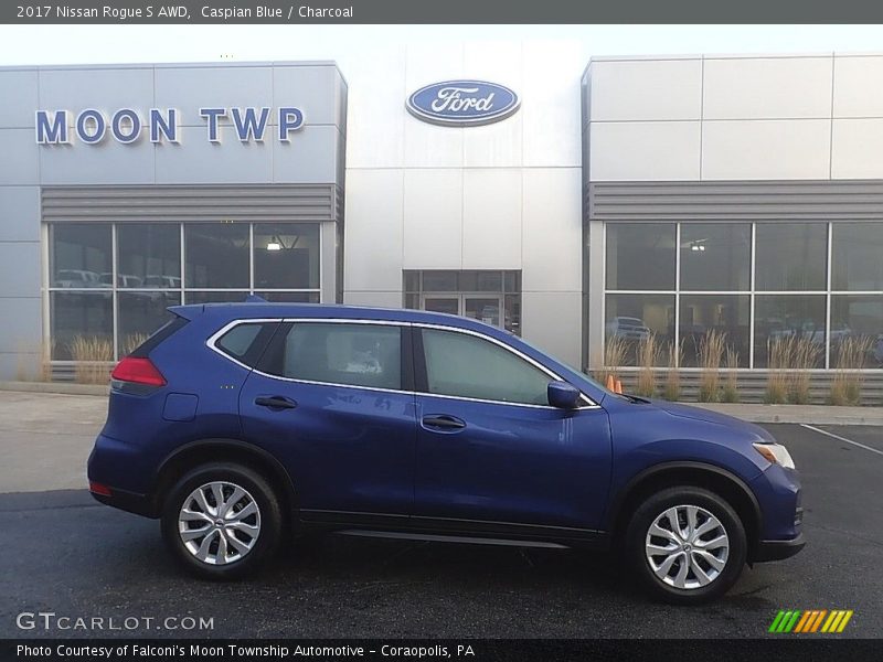 Caspian Blue / Charcoal 2017 Nissan Rogue S AWD