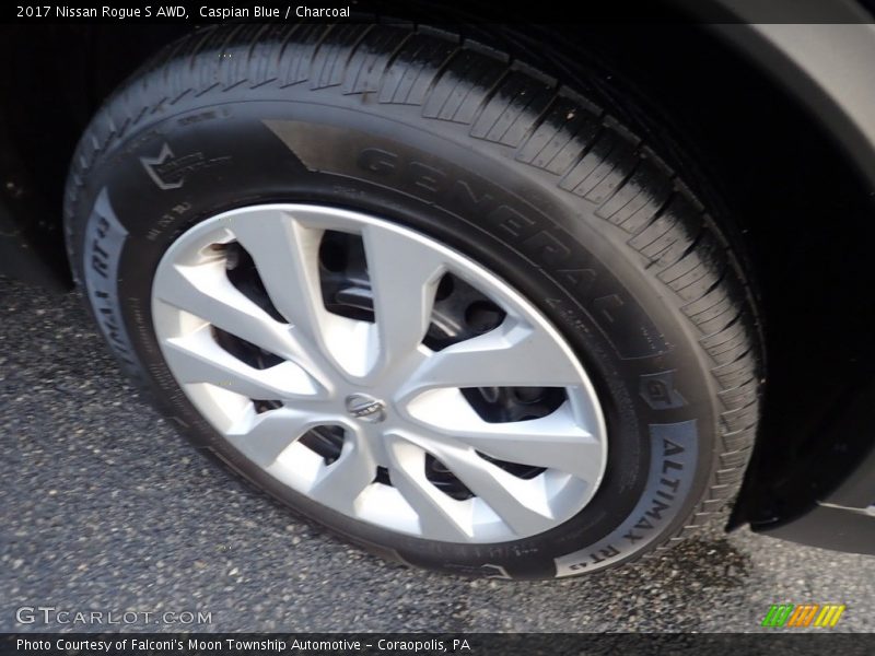 Caspian Blue / Charcoal 2017 Nissan Rogue S AWD