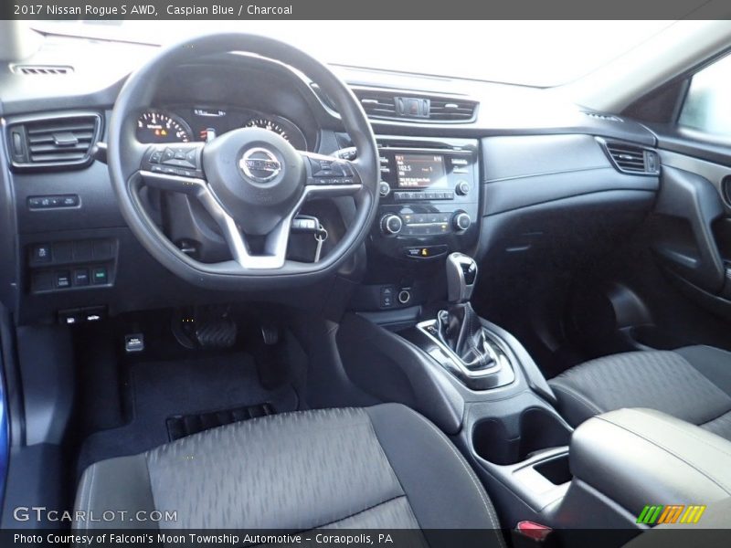 Caspian Blue / Charcoal 2017 Nissan Rogue S AWD
