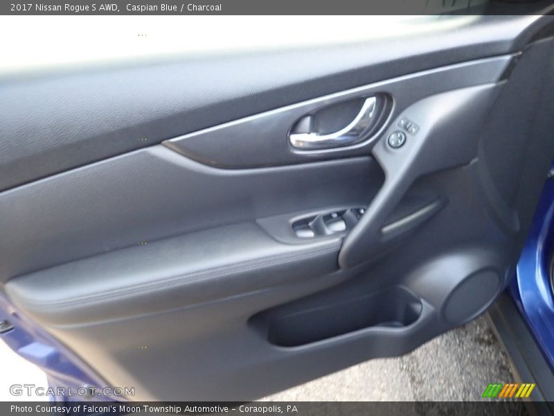Caspian Blue / Charcoal 2017 Nissan Rogue S AWD