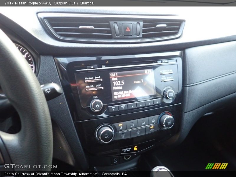 Caspian Blue / Charcoal 2017 Nissan Rogue S AWD