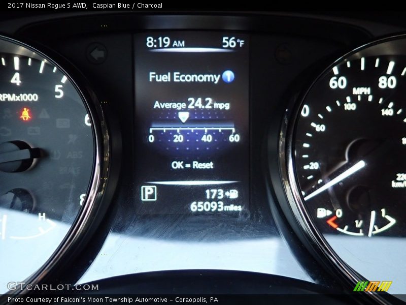 Caspian Blue / Charcoal 2017 Nissan Rogue S AWD