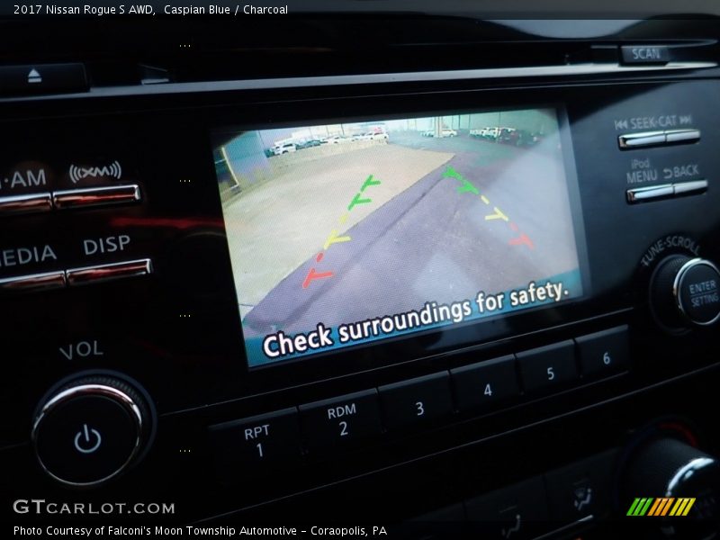 Caspian Blue / Charcoal 2017 Nissan Rogue S AWD