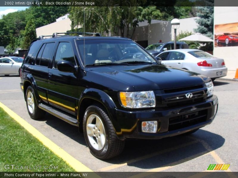 Black Obsidian / Stone Beige 2002 Infiniti QX4 4x4