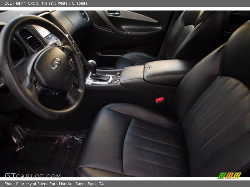 Front Seat of 2017 QX50 