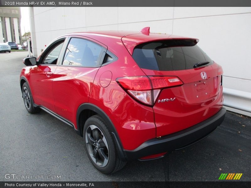 Milano Red / Black 2018 Honda HR-V EX AWD