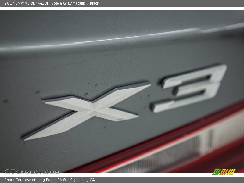 Space Gray Metallic / Black 2017 BMW X3 sDrive28i