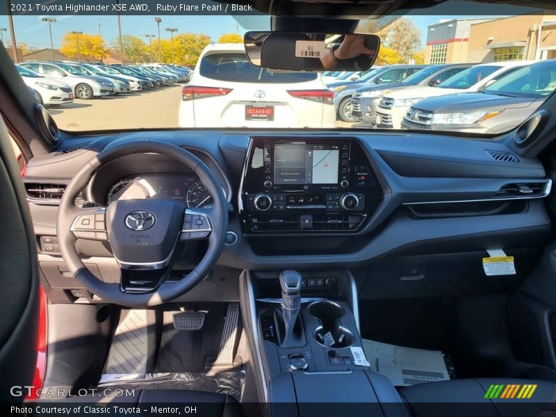 Ruby Flare Pearl / Black 2021 Toyota Highlander XSE AWD
