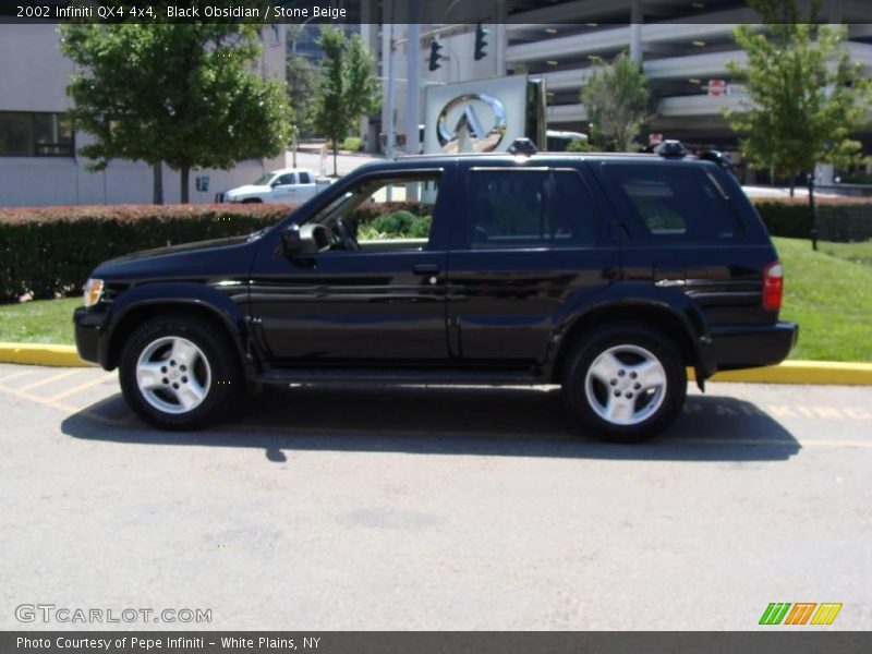 Black Obsidian / Stone Beige 2002 Infiniti QX4 4x4