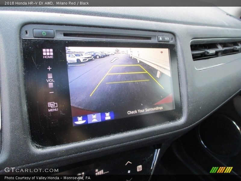 Milano Red / Black 2018 Honda HR-V EX AWD