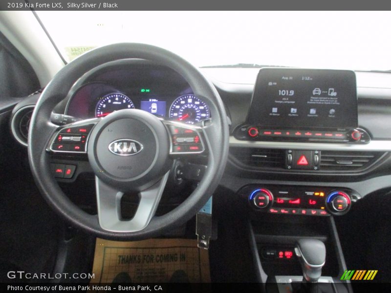 Silky Silver / Black 2019 Kia Forte LXS