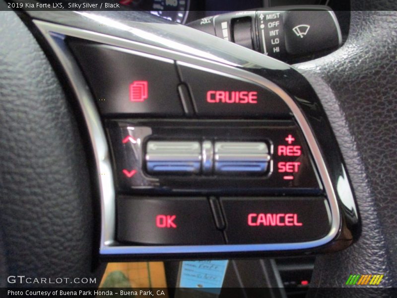 Silky Silver / Black 2019 Kia Forte LXS