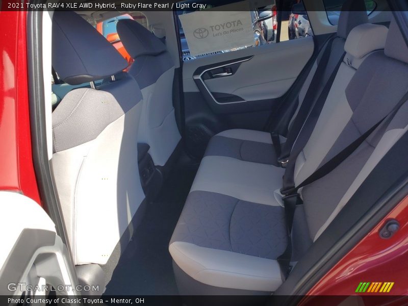 Rear Seat of 2021 RAV4 XLE AWD Hybrid