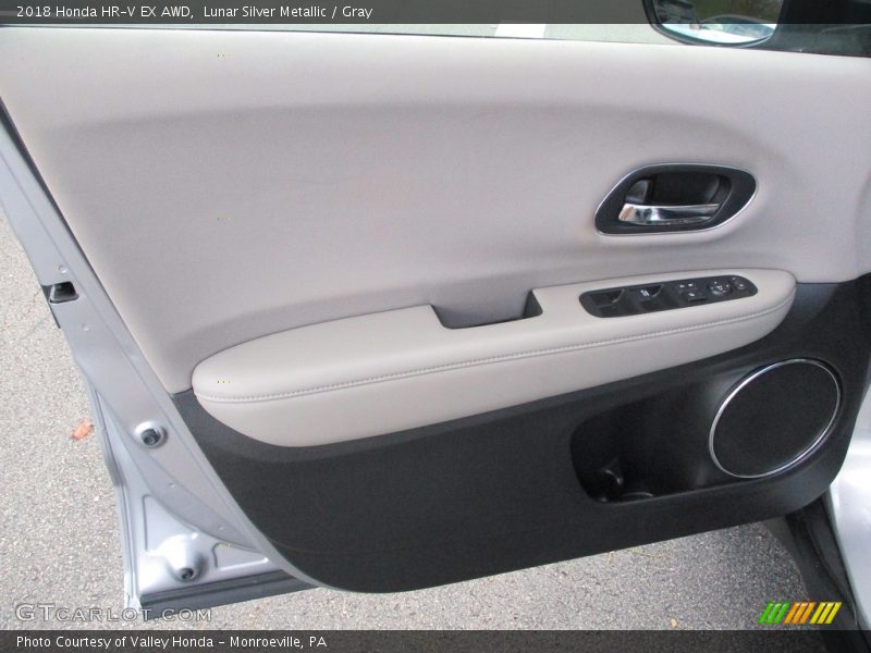 Lunar Silver Metallic / Gray 2018 Honda HR-V EX AWD