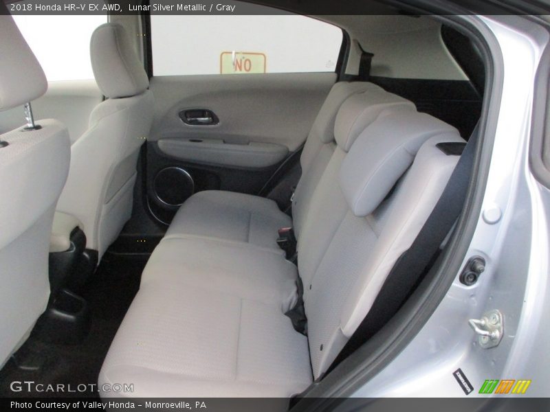 Lunar Silver Metallic / Gray 2018 Honda HR-V EX AWD