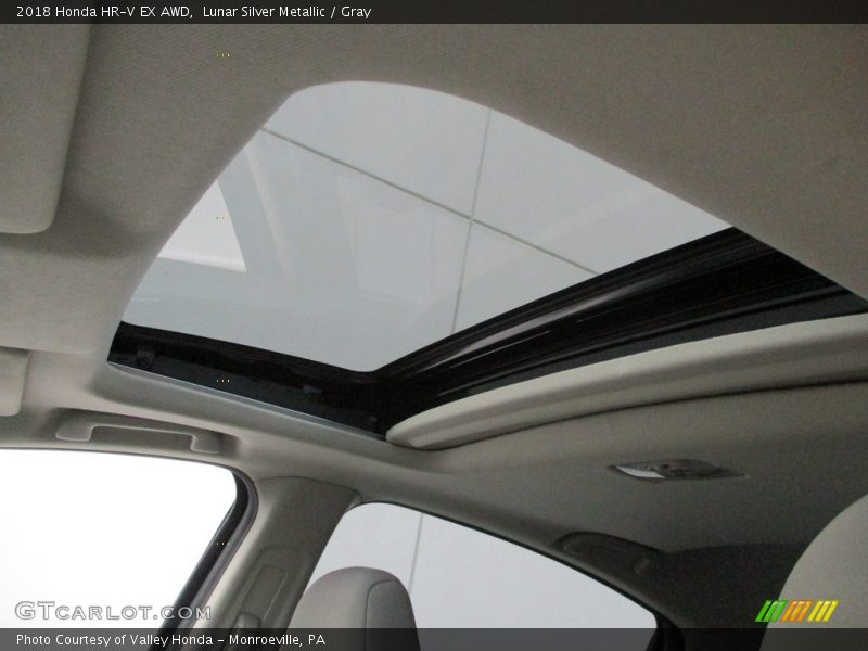 Lunar Silver Metallic / Gray 2018 Honda HR-V EX AWD