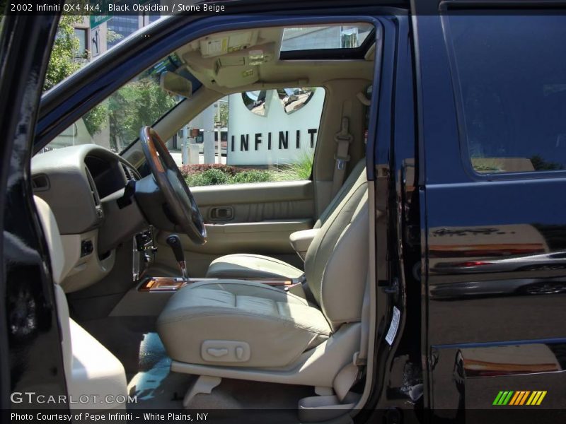 Black Obsidian / Stone Beige 2002 Infiniti QX4 4x4