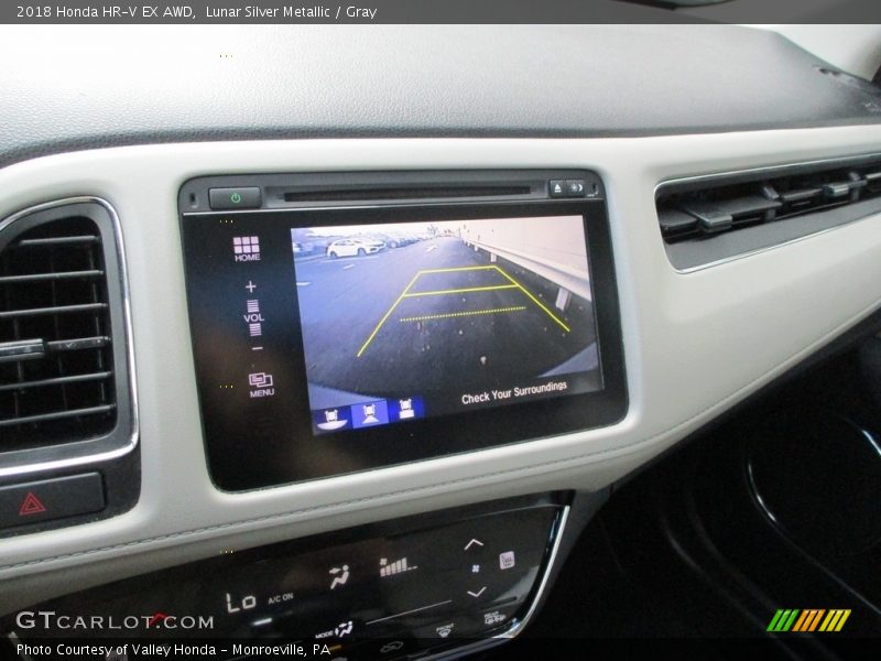 Lunar Silver Metallic / Gray 2018 Honda HR-V EX AWD