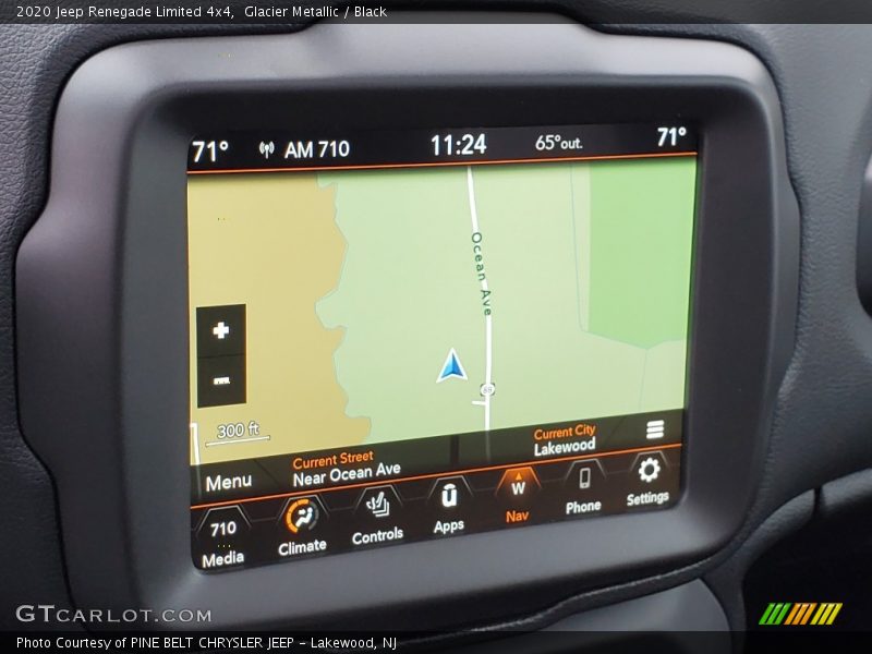 Navigation of 2020 Renegade Limited 4x4