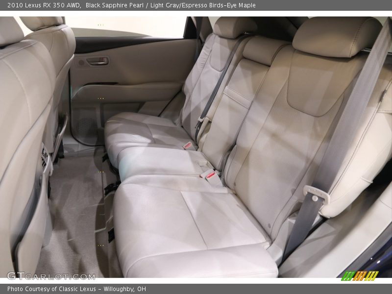 Black Sapphire Pearl / Light Gray/Espresso Birds-Eye Maple 2010 Lexus RX 350 AWD