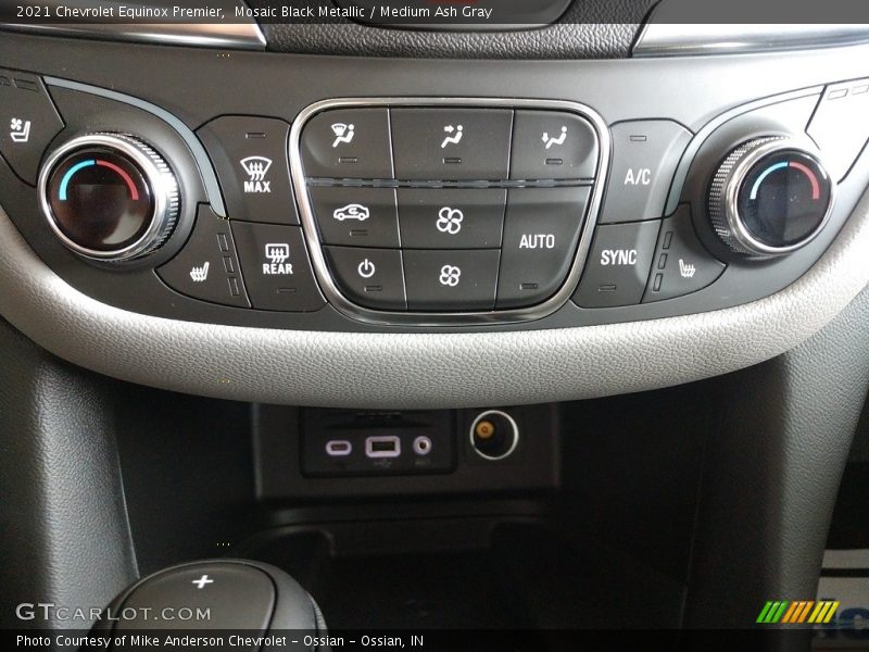 Controls of 2021 Equinox Premier