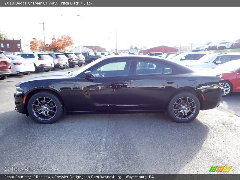 Pitch Black / Black 2018 Dodge Charger GT AWD