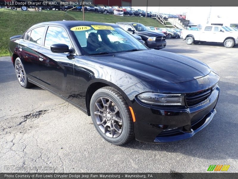 Pitch Black / Black 2018 Dodge Charger GT AWD